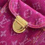 Louis Vuitton Vintage Denim Handbag Collection – Green, Pink, Blue