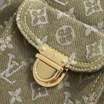 Louis Vuitton Vintage Denim Handbag Collection – Green, Pink, Blue