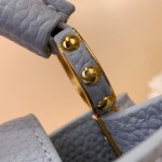 Louis Vuitton x Murakami Capucines East West Mini M13707 Blue Taurillon Replica