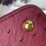 Louis Vuitton Capucines M11908 Mini & BB Handbag in Ostrich-Embossed Leather with Pearl Chain