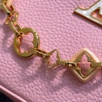 Louis Vuitton Capucines BB M14970 Black / Pink Chain Leather