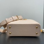 Louis Vuitton Capucines Mini Beige M25461 Taurillon Leather Handbag