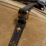 Louis Vuitton Express Large Handbag M26037 Black / M26451 Beige – Suede Leather