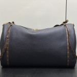 Louis Vuitton Express Large Handbag M26037 Black / M26451 Beige – Suede Leather