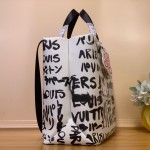 Louis Vuitton Shopper Tote Medium N40797 Graffiti White Damier Canvas