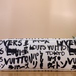 Louis Vuitton Shopper Tote Medium N40797 Graffiti White Damier Canvas