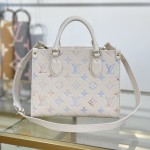 Louis Vuitton ONTHEGO Small Handbag M25770 Premium MB Chip Original Leather
