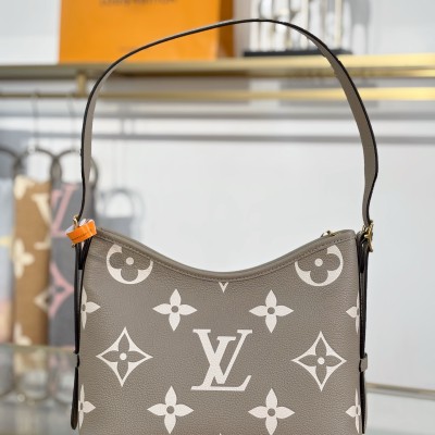 Louis Vuitton - Carryall Small Handbag M47180 Gray MB Chip Premium Leather Edition
