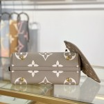 Louis Vuitton Carryall Small Handbag M47180 Gray Premium Leather