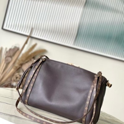 Louis Vuitton - Express Medium Bag M26397 top Grade Replica in Grained Calfskin with Monogram Trim