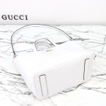 Gucci 847387 / 847386 White Leather Handbag