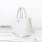 Gucci 847387 / 847386 White Leather Handbag