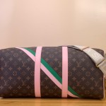 Louis Vuitton Keepall Bandoulière 45 M25822 Monogram Pink Print