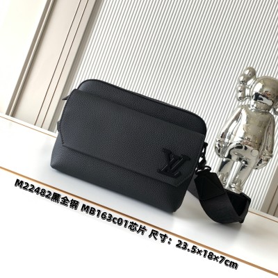 Louis Vuitton - Fastline Messenger Bag in Black Soft Calf Leather