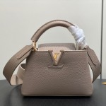 Louis Vuitton Capucines Mini M56071 Light Coffee Taurillon Leather