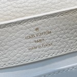 Louis Vuitton Capucines Mini M56669 White Taurillon Leather