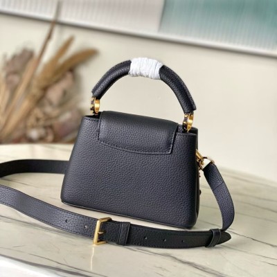 Louis Vuitton - Capucines Mini / Small / Medium Bag M13714 Murakami Re-Edition Taurillon Leather with Cherry & Monogram Flower Charm