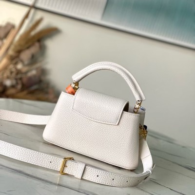 Louis Vuitton - Capucines M14393 East West Mini Bag Harmony Series Taurillon Leather with Puffygram LV