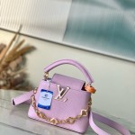 Louis Vuitton Capucines Mini M14972 Light Purple Harmony Collection Bag