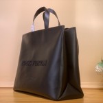 Louis Vuitton Shopper Medium Handbag M13979 Black Leather