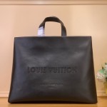 Louis Vuitton Shopper Medium Handbag M13979 Black Leather