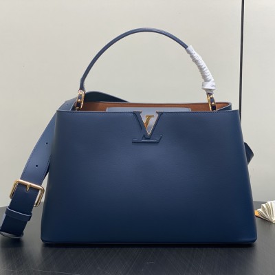 Louis Vuitton - Capucines Souple Large Bag M14639 Deep Blue Full Leather 
