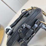 Louis Vuitton Alma Mini Handbag K00015 Turmeric Black Monogram Canvas