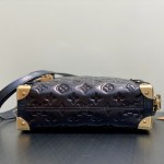 Louis Vuitton Side Trunk Medium Bag M26304 in Chocolate Monogram Saga Leather