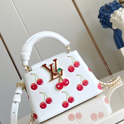 Louis Vuitton - Capucines Mini M13251 Cherry Embossed Handbag – Murakami Re-Edition