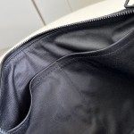 Louis Vuitton Keepall 35 Monogram Shadow Leather Travel Bag with Matte Metal Hardware