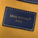 Louis Vuitton Keepall Bandoulière 50 M25900 - Blue-Green Floral Monogram HR Canvas with Rugby Stripes