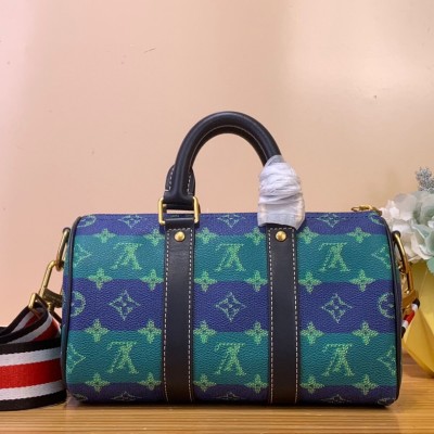 Louis Vuitton - Keepall Bandoulière 25 M25786 Blue-Green Floral