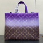 Louis Vuitton Shopper Tote M13923 Purple Gradient Damier Ebene Replica Bag