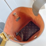 Louis Vuitton Low Key Hobo PM M25352 dark green leather handbag