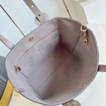 Louis Vuitton All In One Small M25858 black and M25890 light green Empreinte handbag
