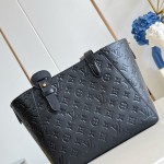 Louis Vuitton All In One Small M25858 black and M25890 light green Empreinte handbag