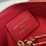 Louis Vuitton Lipstick Mini Cosmetic Pouch Monogram Canvas with Chain