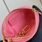 Louis Vuitton Lipstick Mini Cosmetic Pouch Monogram Canvas with Chain