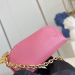Louis Vuitton Lipstick Mini Cosmetic Pouch Monogram Canvas with Chain