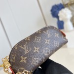 Louis Vuitton Lipstick Mini Cosmetic Pouch Monogram Canvas with Chain
