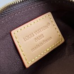 Louis Vuitton Lipstick Mini Cosmetic Pouch Monogram Canvas with Chain