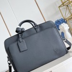 Louis Vuitton Weekender Bag waxed calfskin leather M26075