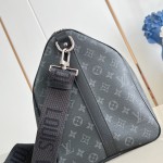 Louis Vuitton Keepall Bandoulière 50 Monogram Eclipse travel bag replica