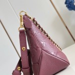 Louis Vuitton Boulogne Handbag replica in purple-red embossed leather