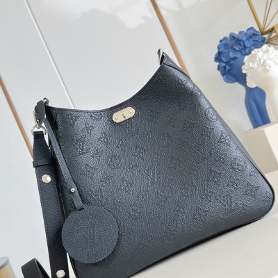 Louis Vuitton - All Around Medium Handbag Monogram Perforated Leather M14617 Light Brown / Black