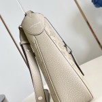 Louis Vuitton All Around medium handbag Monogram perforated leather light coffee black