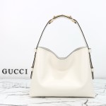 Gucci Brown Canvas Tote with Gray-Green and White Leather – Model 850926 / 850546