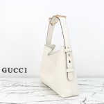 Gucci Brown Canvas Tote with Gray-Green and White Leather – Model 850926 / 850546