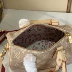 Louis Vuitton Speedy Bandoulière 20 Meowgram canvas handbag with cat charm