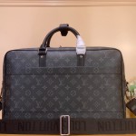 Louis Vuitton Weekender M11512 in Black Monogram Eclipse Canvas with multiple pockets